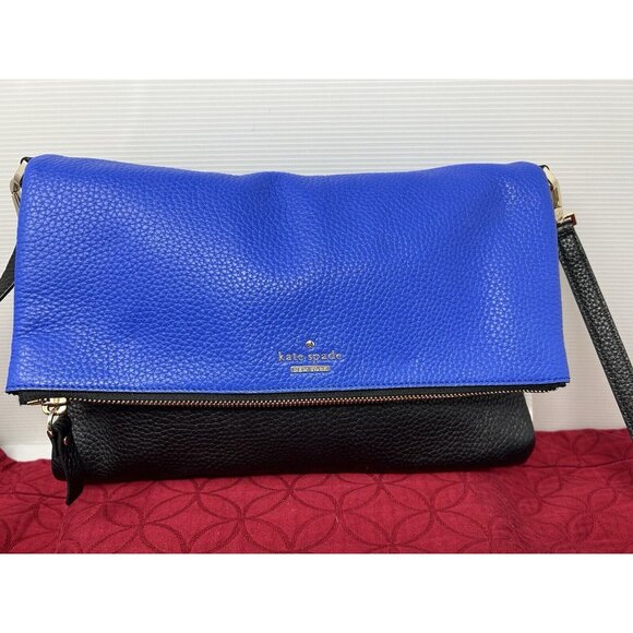 Kate Spade New York Cobble Hill Marsala ColorBlock Crossbody Purse Bag Fold Over - Picture 1 of 11